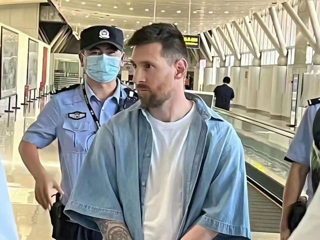 Lionel Messi was released from custody by the Chinese police over a passport issue